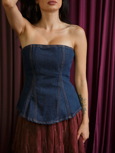 Mazie Denim Top