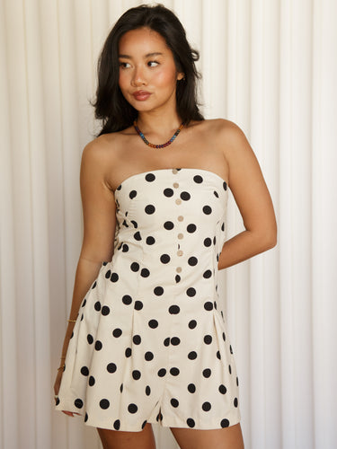 Margaret Polka Dot Romper
