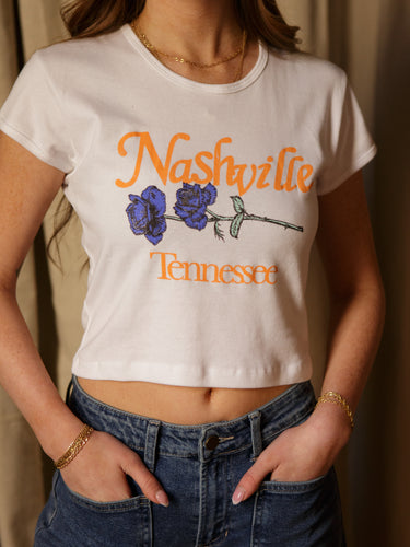 Nashville Pick A Flower Baby Tee