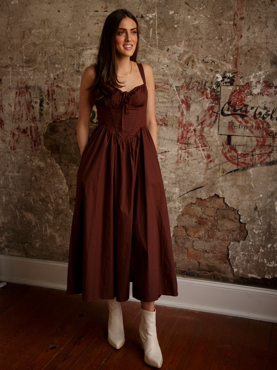 Mallory Corset Midi Dress