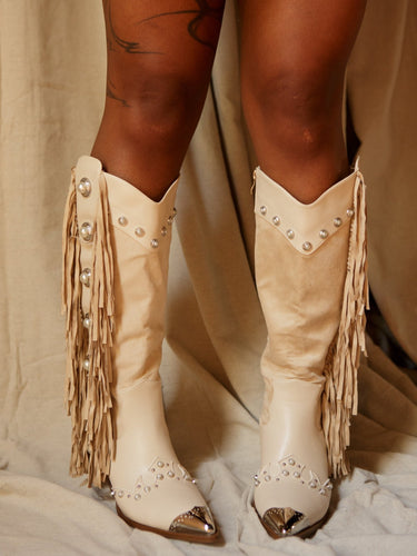Molly Green - Along The Way Fringe Boots - Shoes