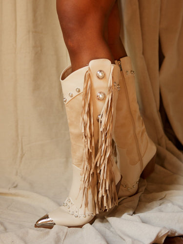 Molly Green - Along The Way Fringe Boots - Shoes
