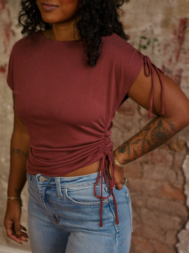 Molly Green - Amari Scrunch Tee - Casual_Tops