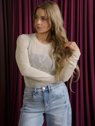 Molly Green - Atiyah Toile Long Sleeve - Basic_Tops