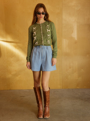 Molly Green - Austin Slouchy Denim Shorts - Shorts