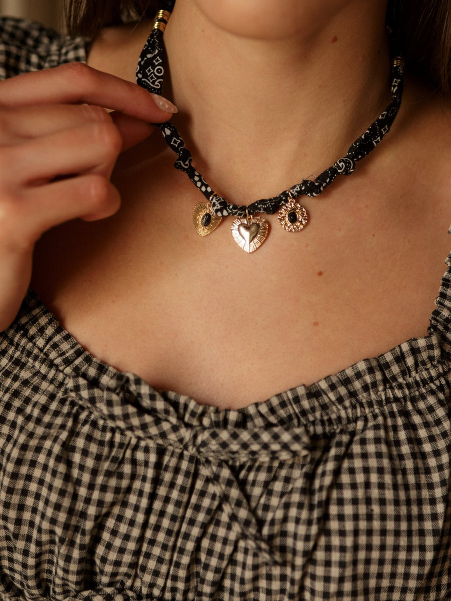 Molly Green - Bandana Charm Necklace - Jewelry