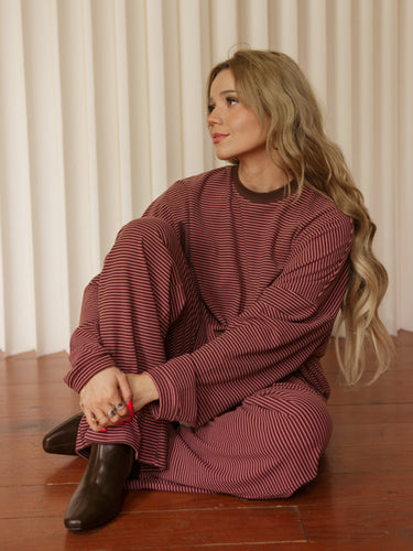 Molly Green - Coco Stripe Pants - lounge_bottoms