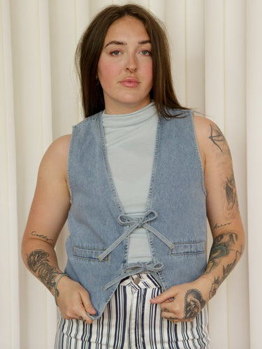 Molly Green - Dorris Denim Vest - Outerwear