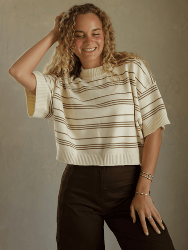 Molly Green - Ellen Stripe Sweater - Sweaters_Cardigans