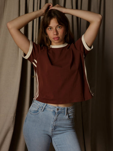 Molly Green - Farryn Ringer Tee - Casual_Tops