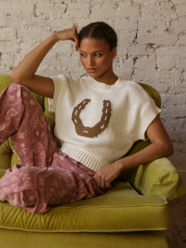 Molly Green - Horseshoe Sweater Vest - Graphics