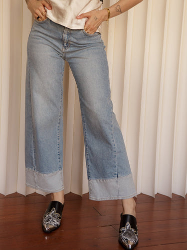 Molly Green - I Did It My Way Two Tone Jeans - Denim