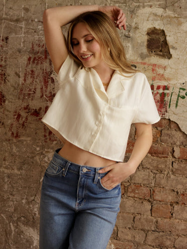 Molly Green - Joan Collared Crop - Casual_Tops
