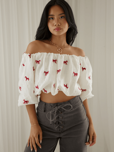 Molly Green - Lydia Off Shoulder Top - Casual_Tops
