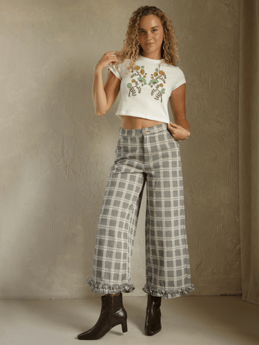 Molly Green - Malisha Checkered Pants - Pants
