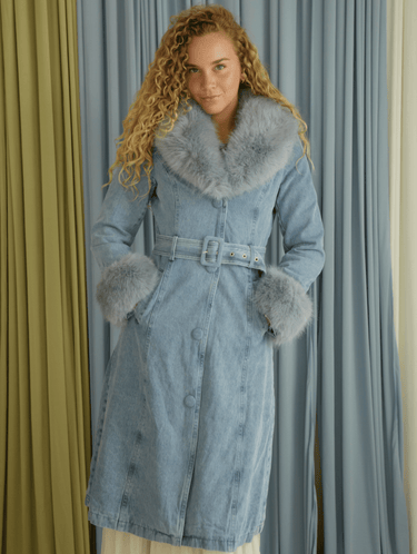 Molly Green - Marvelous Denim Trench - Outerwear
