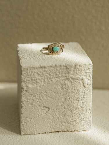 Molly Green - Mini Oasis Belt Buckle Adjustable Ring - Jewelry