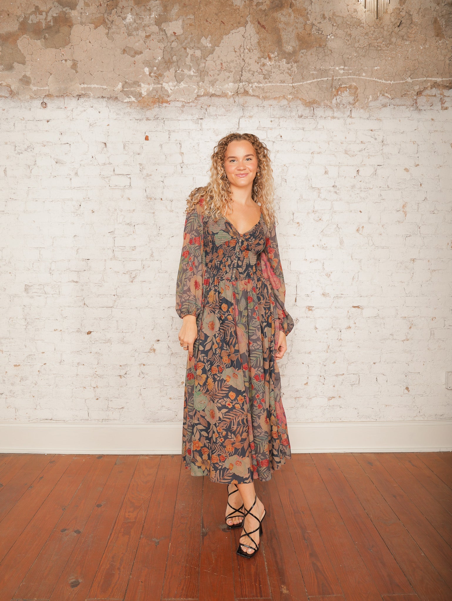Nadine Blossom Maxi Dress Molly Green