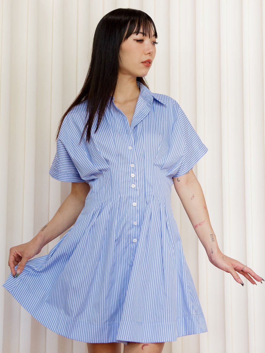 Nicolette Button Dress