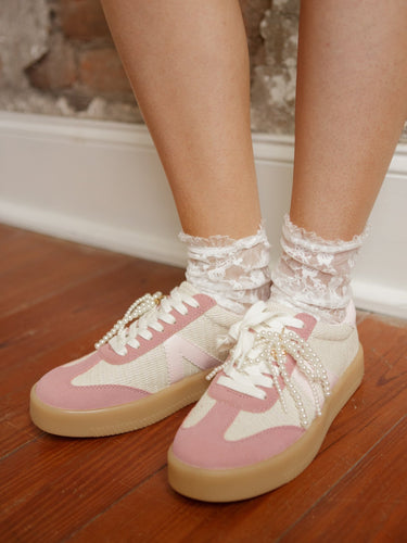 Molly Green - Reese Pearl Charm Sneakers - Shoes