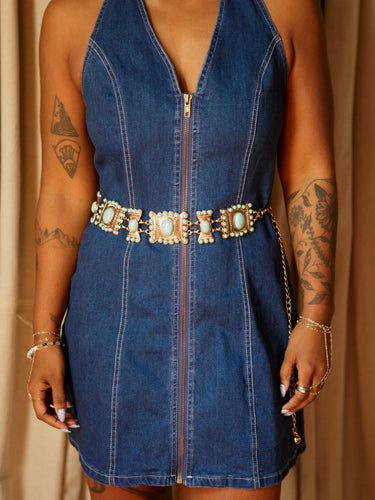 Molly Green - Retrograde Turquoise Belt - Accessories