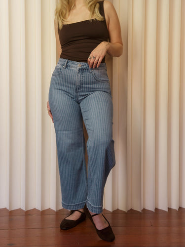 Molly Green - Seaside Stripe Jeans - Denim