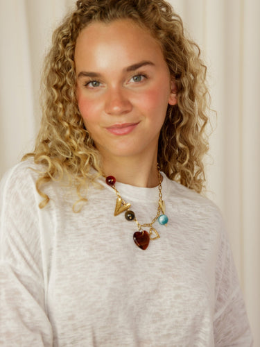 Molly Green - Sweet Chaos Charm Necklace - Jewelry