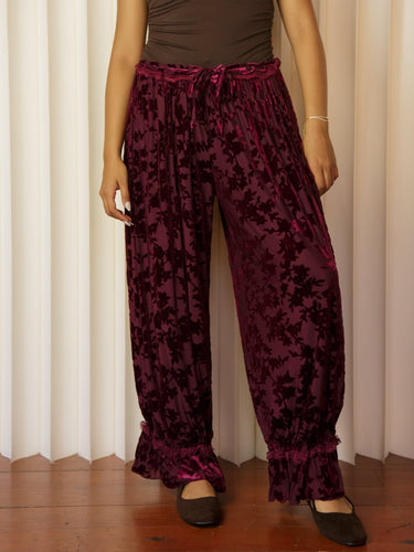 Molly Green - Valeria Velvet Pants - Pants