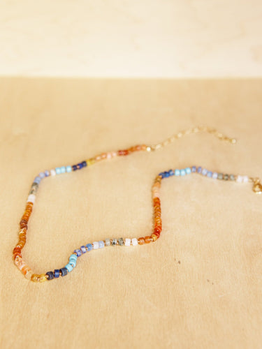 Molly Green - Victoria Multi Color Stone Necklace - Jewelry