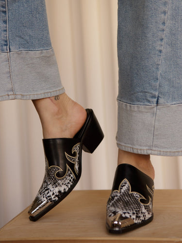 Molly Green - Western Mules - Shoes