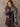 Minnie Furry Jacket, cropped with collared neckline, faux fur collar and cuffs, snap button closure, 16” shoulder to hem, 25” sleeves.
