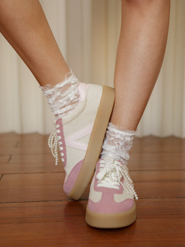Reese Pearl Charm Sneakers