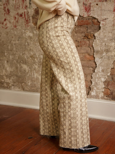 Jillian Snake Straight Leg Jeans