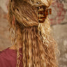 Acrylic hair claw clip in a stylish design.