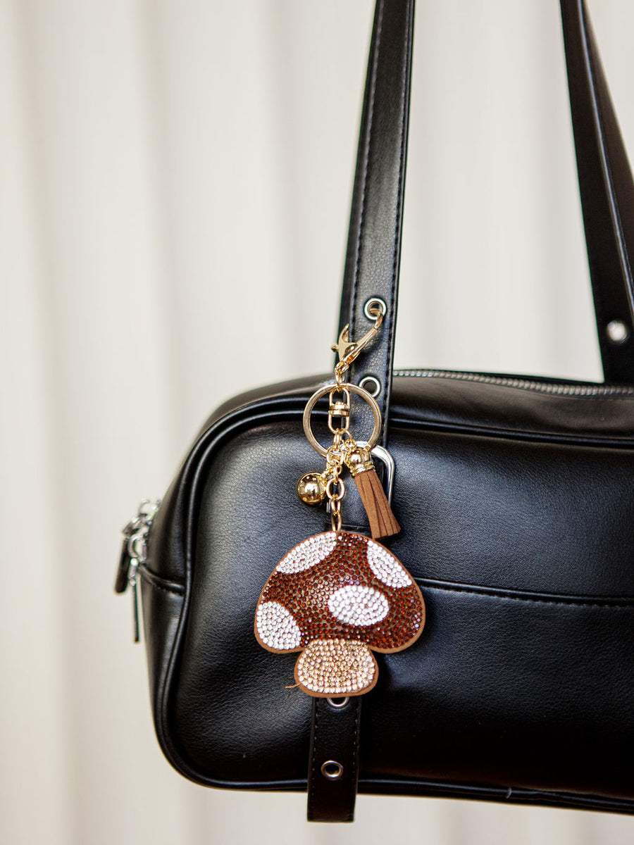 Mushroom Sparkle Keychain