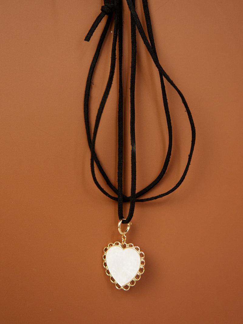 Serena Heart Pendant Choker