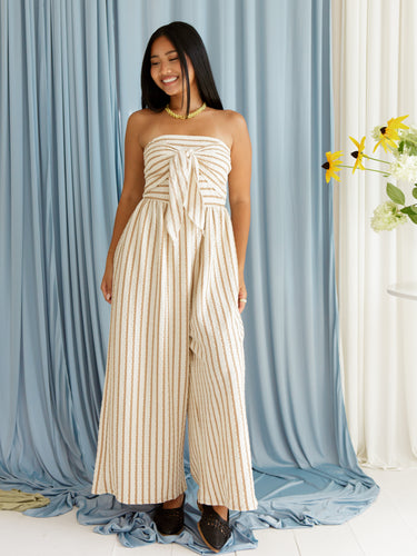 Fray Stripe Jumpsuit