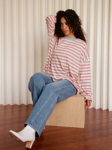 Joy Stripe Long Sleeve
