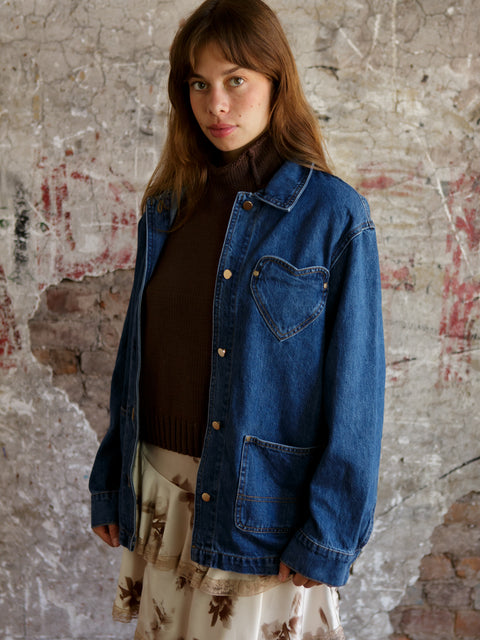 Heather Denim Jacket