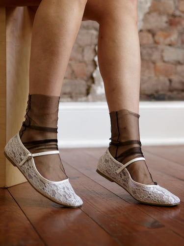Kiss & Tell Lace Flats