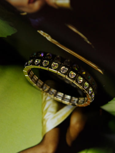 Iridescent Gems Stacking Bracelet