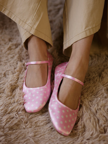 Sweet Tea Dotted Flats