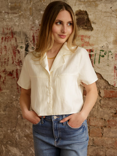 Joan Collared Crop