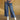 Future Tripping Wide Leg Jeans, high rise denim with button and zipper closure, belt loops, large patch pockets, cropped length, and wide leg style.