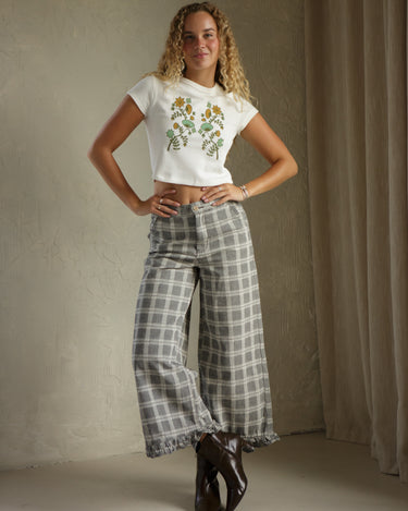 Geo Flower Baby Tee