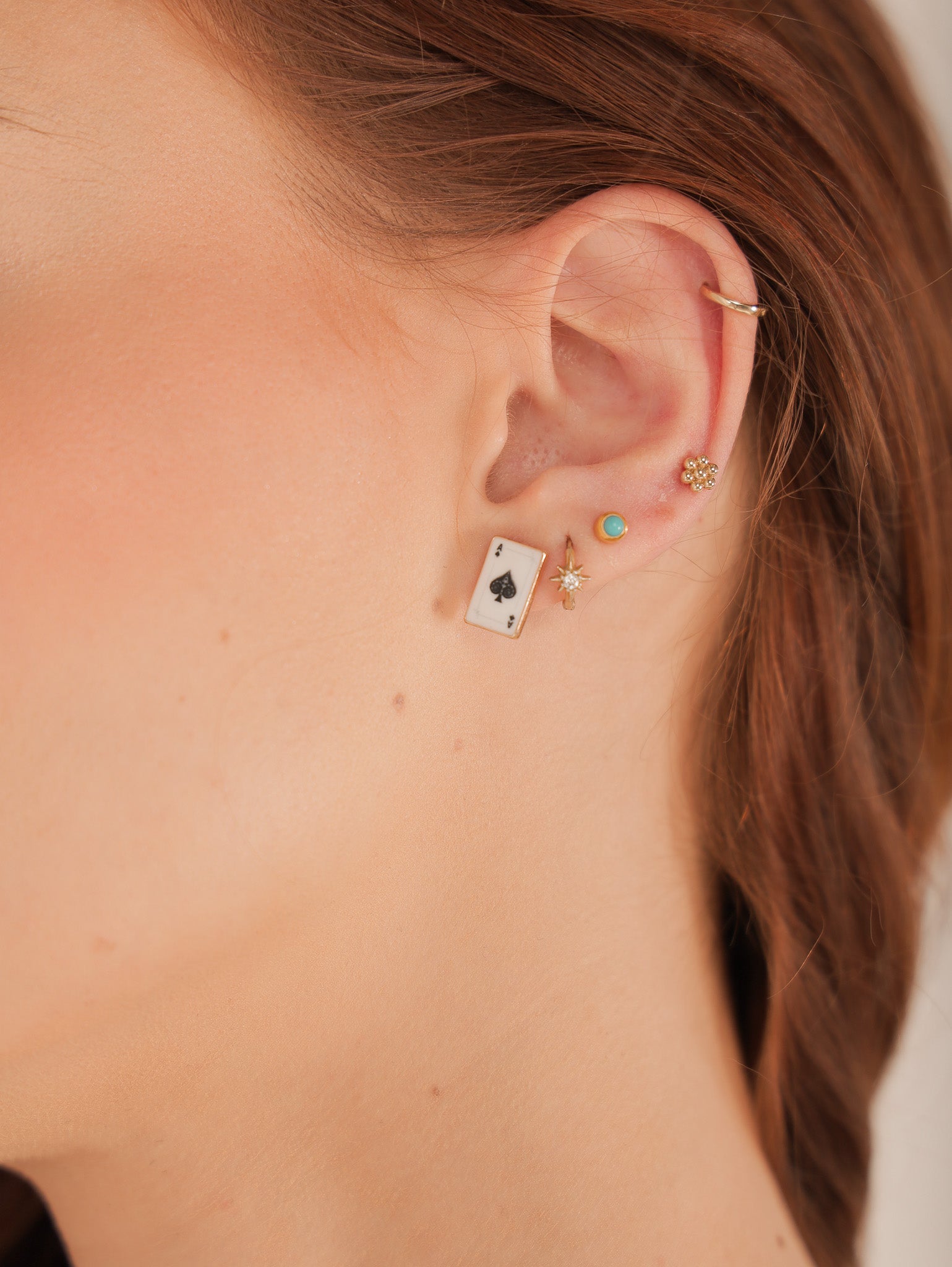 Molly Green - Ace In The Hole Studs - Jewelry