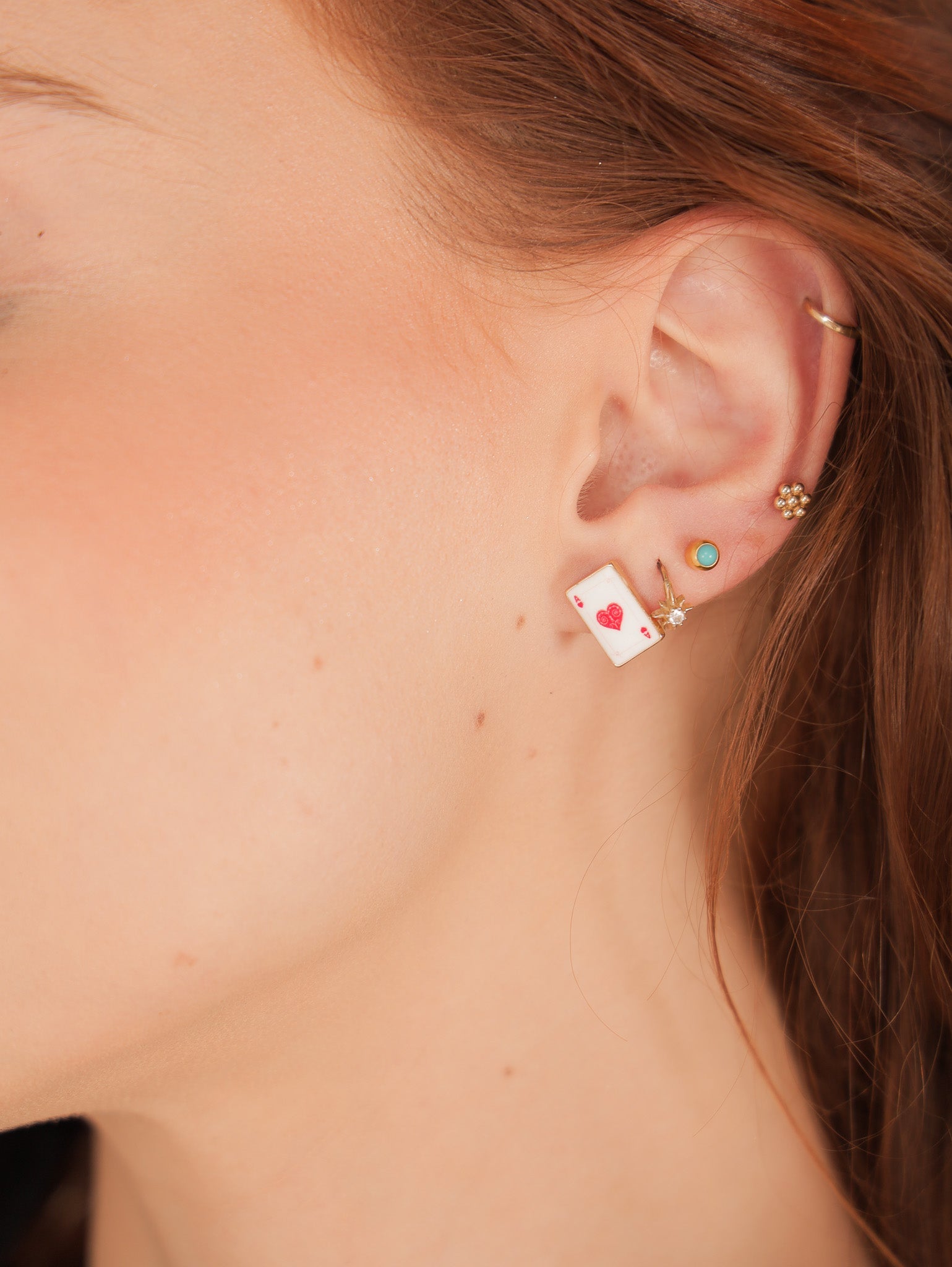 Molly Green - Ace In The Hole Studs - Jewelry