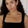 Molly Green - Amelia Hammered Oval Earrings - Jewelry
