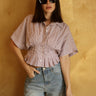 Molly Green - Anamisa Crop Button Up - Dressy_Tops