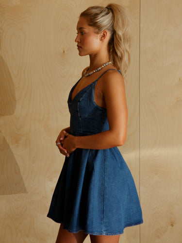 Molly Green - Ashley Denim Dress - Casual_Dresses